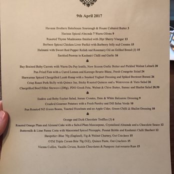 Havana Bar - Menu for April 2017 - Bars Near Me - Wellington, WGN Havana Bar - Menu for April 2017 - Bars Near Me - Wellington, WGN