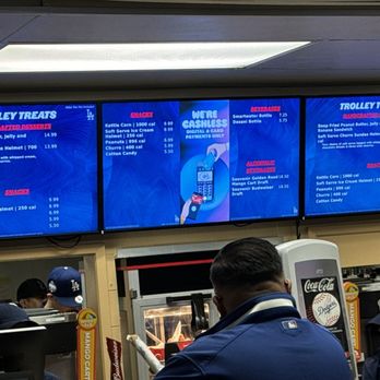 Dodger Stadium - 2024 Trolley Treats menu - Stadiums & Arenas Near Me - Los Angeles, California