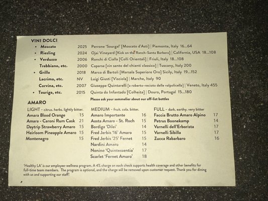 Menu photo 8 Bestia Los Angeles, CA