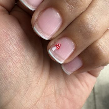 Tip N Toe Salon - Clean and simple Mani. Look at my mushroom - Nail Salons Near Me - Hollister, California Tip N Toe Salon - Clean and simple Mani. Look at my mushroom - Nail Salons Near Me - Hollister, California