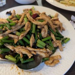 Beef and garlic scapes