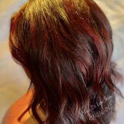Mane De Leon Salon - Did a red balayage on my client alternating a high lift color Igor's L-88/L-89 and Abril et Nature 5.6/6.45 together with some chocolate low