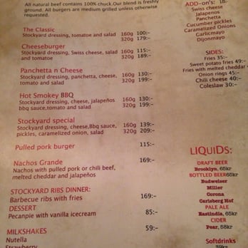 Stockyard Burger Joint - Menu - New American Near Me - Göteborg, O Stockyard Burger Joint - Menu - New American Near Me - Göteborg, O