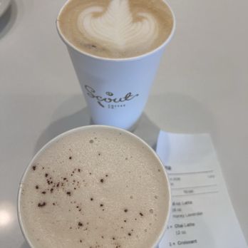 Scout Coffee Company - Lavender latte and chai latte - Coffee Roasteries Near Me - Morro Bay, California