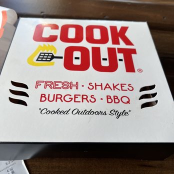 Cook Out - a box of food on a table - Fast Food Near Me - King, North Carolina