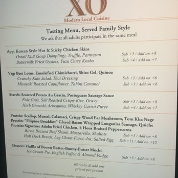 XO Restaurant - Main menu - Asian Fusion Near Me - Honolulu, Hawaii XO Restaurant - Main menu - Asian Fusion Near Me - Honolulu, Hawaii