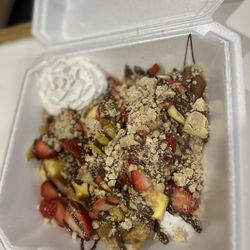 Cravings - Crepes with Nutella, strawberry, pineapple, maza pan and whip cream