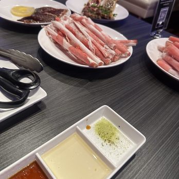 Gen Korean BBQ House - Sauces  Beef belly Hawaiian beef  Angus beef - Korean Near Me - Edison, New Jersey