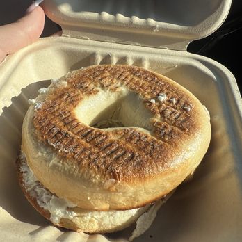 Moonbeam Cafe - Bagel with goat cheese spread - Coffee & Tea Near Me - Oakmont, Pennsylvania