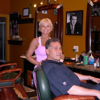 Westgate Barbers - Shop owner, Ava, and a happy customer. - Barbers Near Me - Oak Park, Illinois Westgate Barbers - Shop owner, Ava, and a happy customer. - Barbers Near Me - Oak Park, Illinois