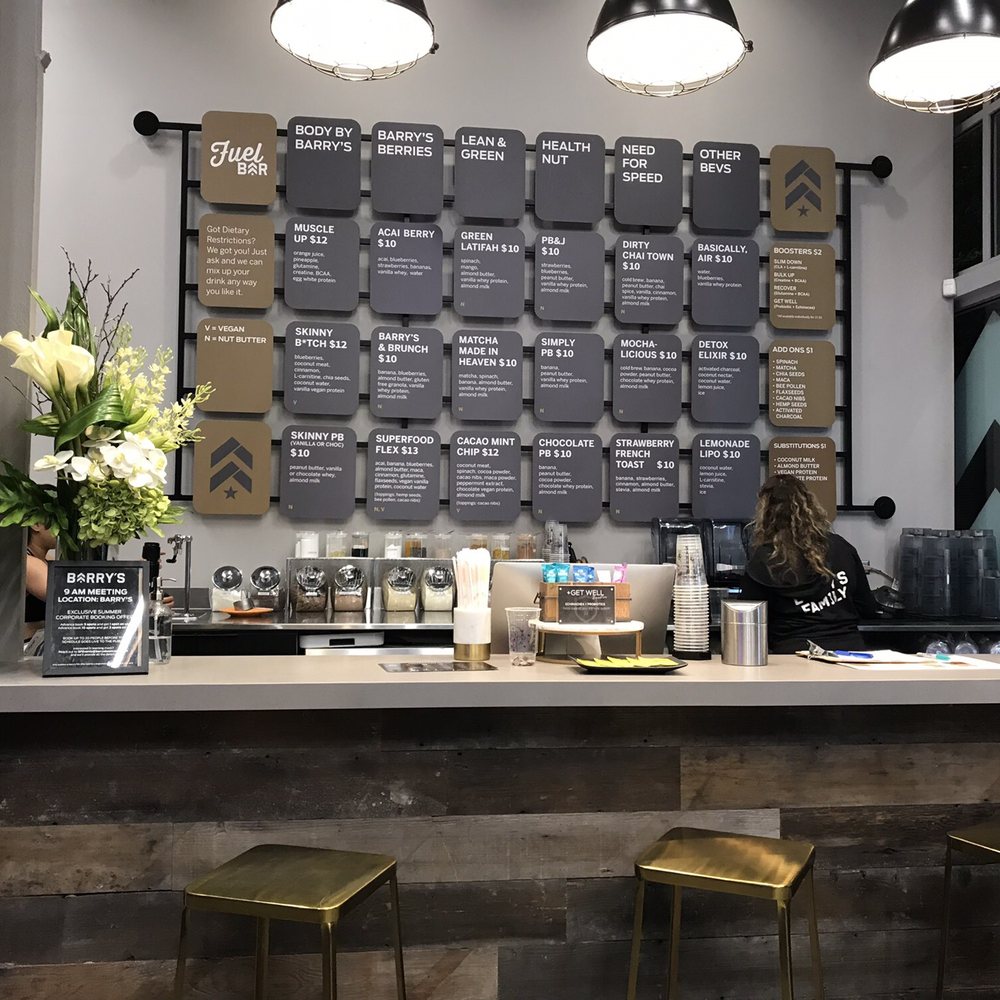 Barry's FiDi - Smoothie bar - Interval Training Gyms Near Me - San Francisco, California