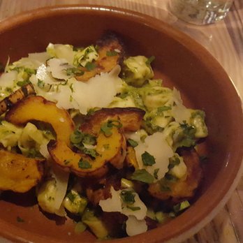 Lechon - Cheese tortellini (green onion sage pesto, delicata squash, parmesan) - Tapas Bars Near Me - Portland, Oregon Lechon - Cheese tortellini (green onion sage pesto, delicata squash, parmesan) - Tapas Bars Near Me - Portland, Oregon