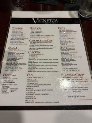 Menu photo 6 Vignetos Italian Grill Plantation, FL Menu photo 6 Vignetos Italian Grill Plantation, FL