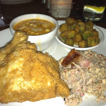 The Pit - Fried chicken, pulled pork that tastes as amazing as the smokey smell outside, Brunswick stew (not the best), good fried okra. - Barbeque Near Me - Raleigh, North Carolina The Pit - Fried chicken, pulled pork that tastes as amazing as the smokey smell outside, Brunswick stew (not the best), good fried okra. - Barbeque Near Me - Raleigh, North Carolina
