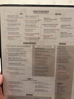 Menu photo 1 Tabla Indian Restaurant - Orlando Orlando, FL Menu photo 1 Tabla Indian Restaurant - Orlando Orlando, FL