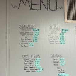 Jet Drive In - Menu