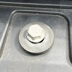 Best Buy - Danbury - Attempt to repair broken rear bumper cover trim bolt.