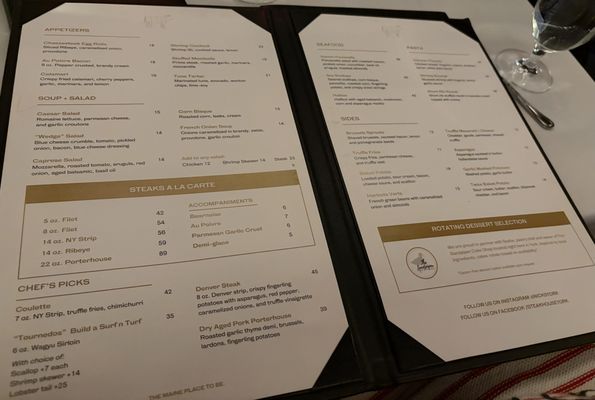 Menu photo 1 Nick’s Steakhouse York, ME