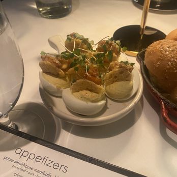 Steak 48 - Crispy Shrimp Deviled Eggs - Steakhouses Near Me - Philadelphia, Pennsylvania Steak 48 - Crispy Shrimp Deviled Eggs - Steakhouses Near Me - Philadelphia, Pennsylvania