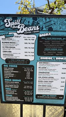 Menu photo 3 Spill the Beans San Diego, CA Menu photo 3 Spill the Beans San Diego, CA