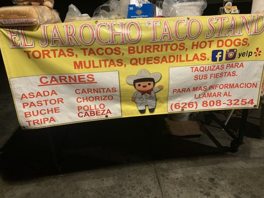 Menu photo 4 El Jarocho Taco Stand Pasadena, CA