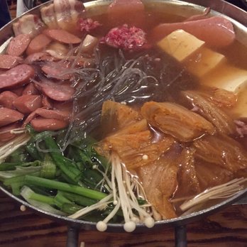 Jongro BBQ - "Army soup" - pretty bland... - Korean Near Me - New York, New York