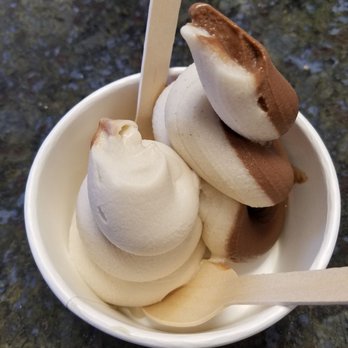 Divine Treasures - Vanilla/chocolate and Bailey's flavor soft serve - Vegan Near Me - Manchester, Connecticut Divine Treasures - Vanilla/chocolate and Bailey's flavor soft serve - Vegan Near Me - Manchester, Connecticut