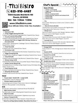 Menu photo 4 i Thai Bistro Phoenix, AZ