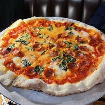 Ospi Venice - Margherita pizza with pepperoni! - Italian Near Me - Venice, California Ospi Venice - Margherita pizza with pepperoni! - Italian Near Me - Venice, California