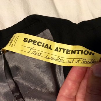 Sun Country Cleaners - Should have added "do not clean if shoulders can't be pressed." - Laundry Services Near Me - Palm Harbor, Florida Sun Country Cleaners - Should have added "do not clean if shoulders can't be pressed." - Laundry Services Near Me - Palm Harbor, Florida