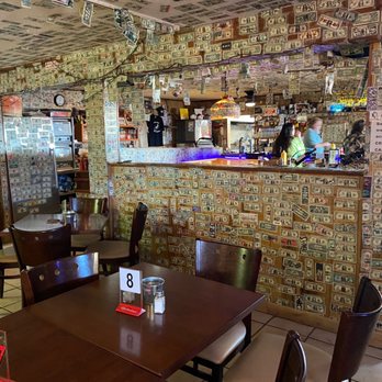 Ski Inn - Inside is covered with dollar bills - American Near Me - Niland, California
