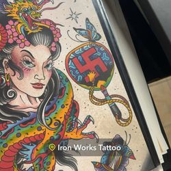 Iron Works Tattoo - This is self explanatory.