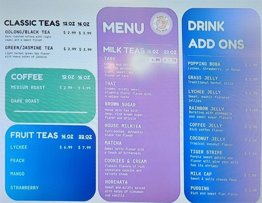 Menu photo 2 Bubble T St. Joseph, MI