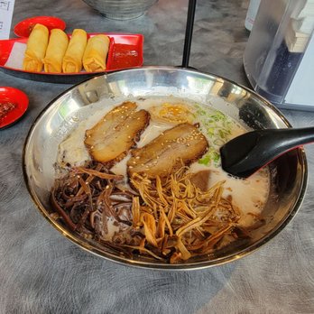 Shiromaru - Classic Tonkotsu & Veggie Spring Rolls - Ramen Near Me - Troy, Michigan