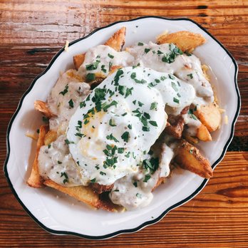 Pleasant House Pub - Breakfast Chips - part of the Sunday Brunch menu. - British Near Me - Chicago, Illinois Pleasant House Pub - Breakfast Chips - part of the Sunday Brunch menu. - British Near Me - Chicago, Illinois