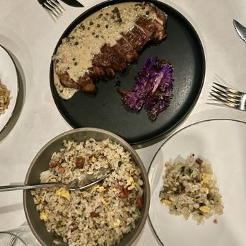 Ryla - Grilled NY Steak Au Poivre Black Truffle Fried Rice - Asian Fusion Near Me - Hermosa Beach, California