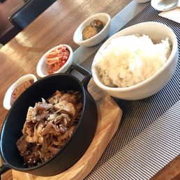 Set lunch - beef with mushroom