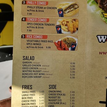 Wing N Burger Factory - a hand holding a menu - Chicken Wings Near Me - LaGrange, Georgia Wing N Burger Factory - a hand holding a menu - Chicken Wings Near Me - LaGrange, Georgia