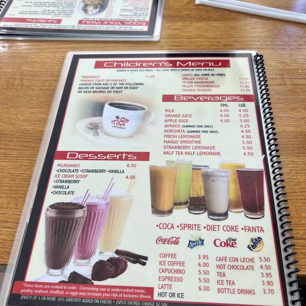 City Cafe - Menu - Breakfast & Brunch Near Me - Chicago, Illinois