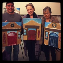 Relax...It's Just Art - Public Paint and Sip Class - A Santa Fe Holiday at Bombs Away Beer Company