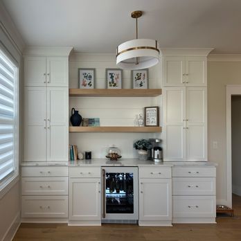 Woodmaster Custom Cabinets - Custom Built-In Dry Bar - Cabinetry Near Me - Youngsville, North Carolina Woodmaster Custom Cabinets - Custom Built-In Dry Bar - Cabinetry Near Me - Youngsville, North Carolina