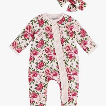 Creme de la Creme - Baby girl sleeper with headband - Women's Clothing Near Me - Lisle, Illinois