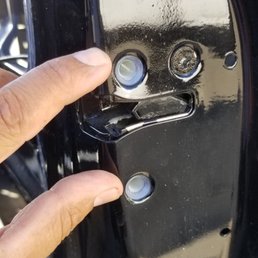 Over spray on bolts, peeling and orange peel.  DTM QUALITY.