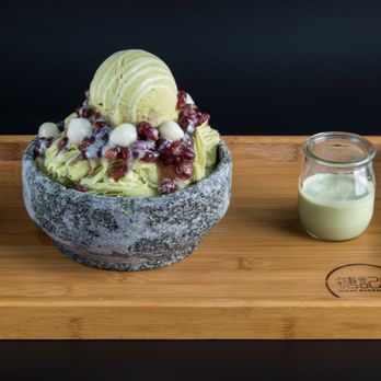Sugar Marmalade - a bowl of ice cream and a glass of milk - Desserts Near Me - Calgary, Alberta