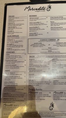 Menu photo 6 Mercadito Chicago, IL
