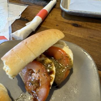 Saucy Brew Works - This is the sandwich that 8 was served. I wish I took a picture of the picture they showed. Would never guess it's the same thing. - Brewpubs Near Me - Orange, Ohio