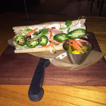 The EATery - Bahn mi sandwich with house made pickles = amazing! - Gastropubs Near Me - Mammoth Lakes, California