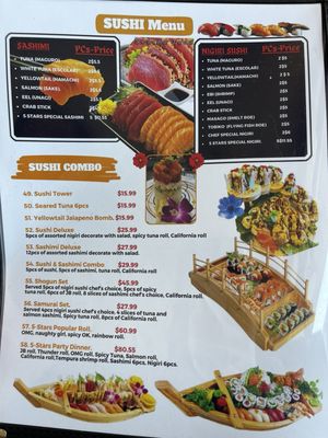 Menu photo 6 Five Star Sushi Warr Acres, OK Menu photo 6 Five Star Sushi Warr Acres, OK