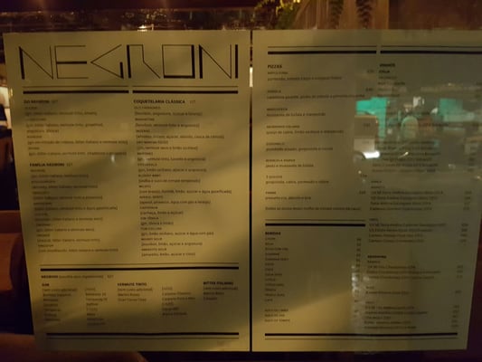 Menu photo 4 Negroni São Paulo, SP