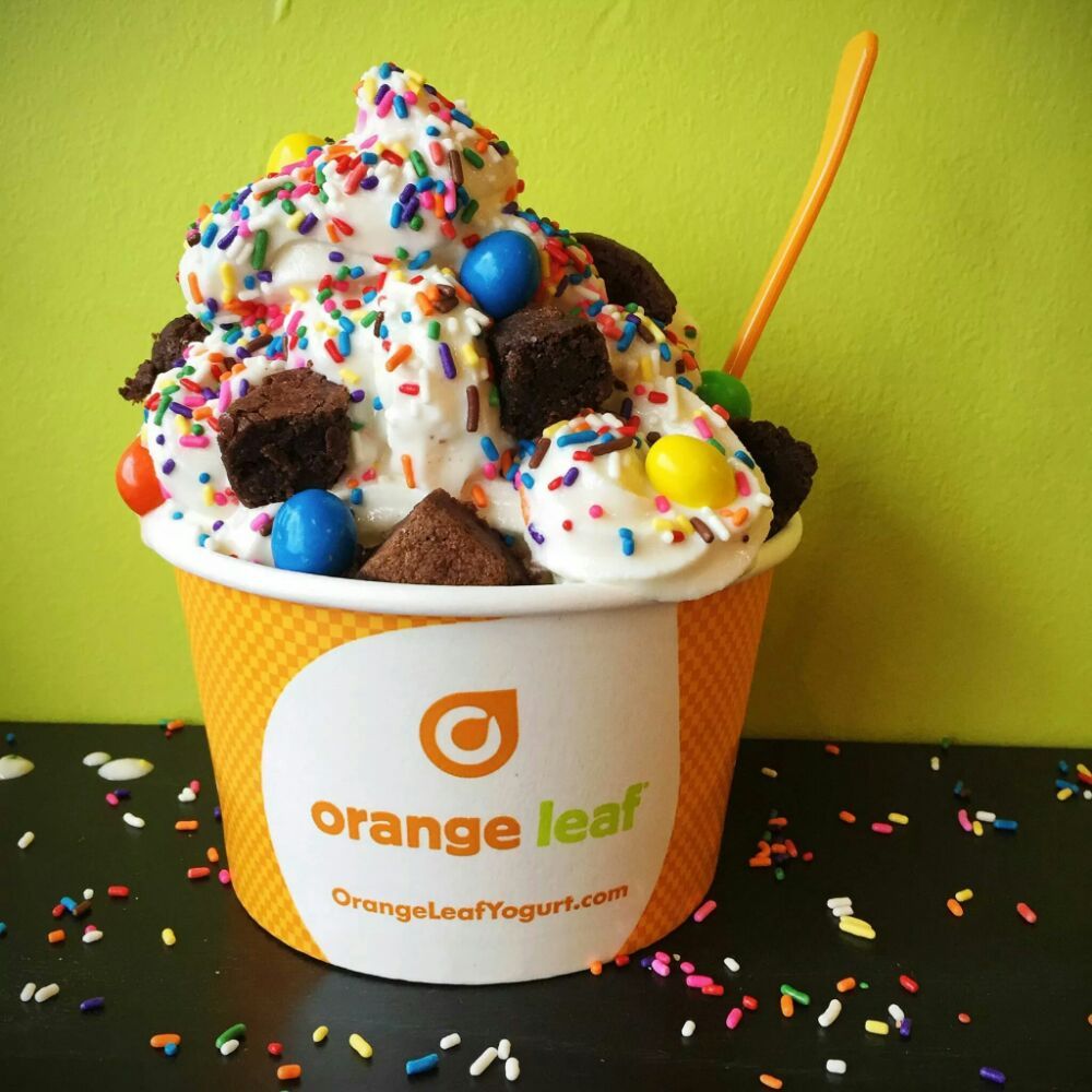 Orange leaf frozen yogurt near me